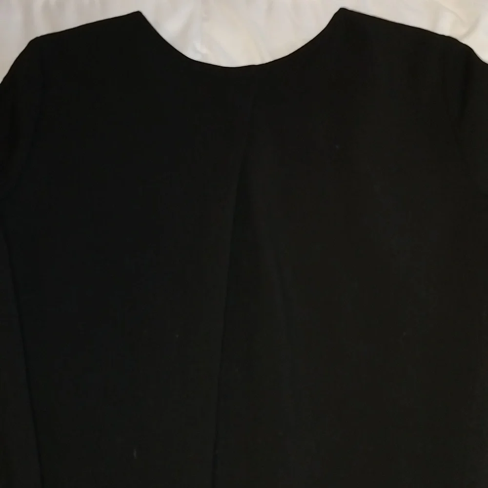 New Trina Turk Black Shift Dress with Accent Zipper - Size 6